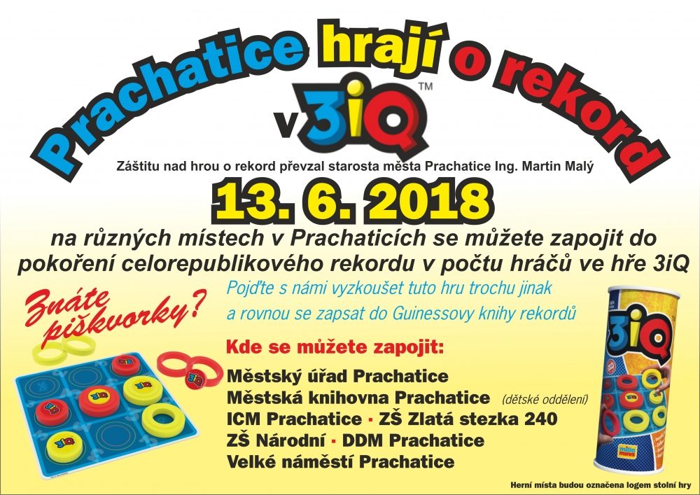 Plakát akce HRA: 3iQ