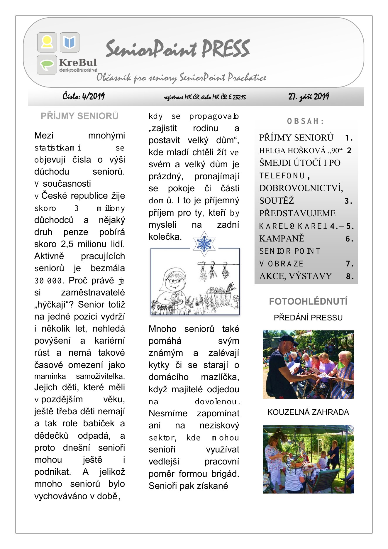 Obálka SeniorPoint PRESS 4/2019