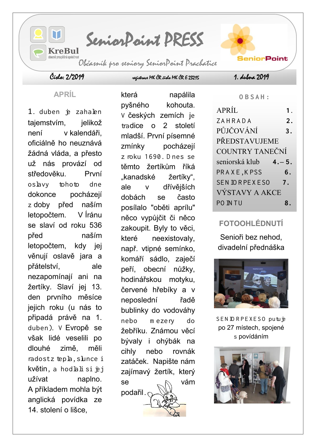 Obálka SeniorPoint PRESS 2/2019