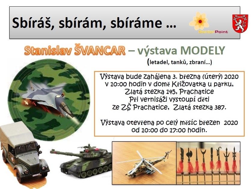 Plakát akce VERNISÁŽ: Modely Stanislava Švancara
