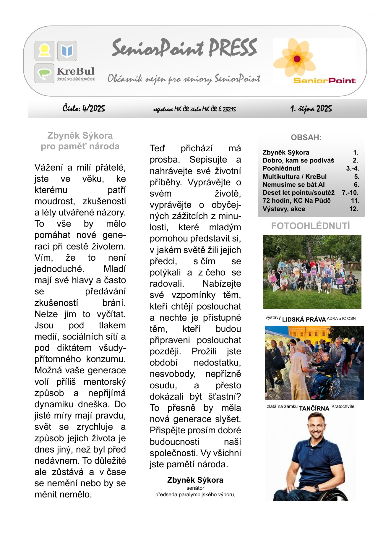 Obálka SeniorPoint PRESS 4/2025