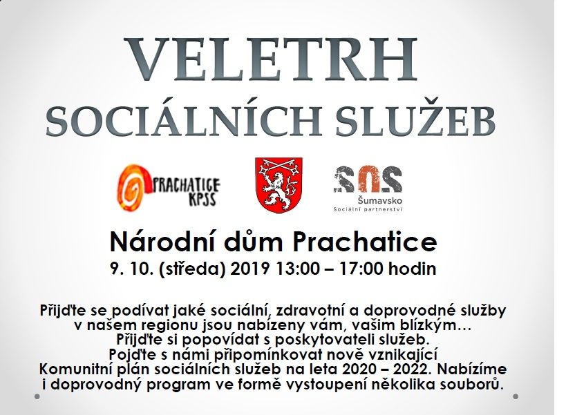 Plakát akce DEN SOCIÁLNÍCH SLUŽEB: V Pt