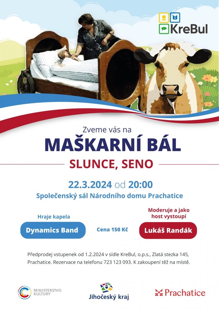 Plakát akce Maškarní bál: Slunce, seno...