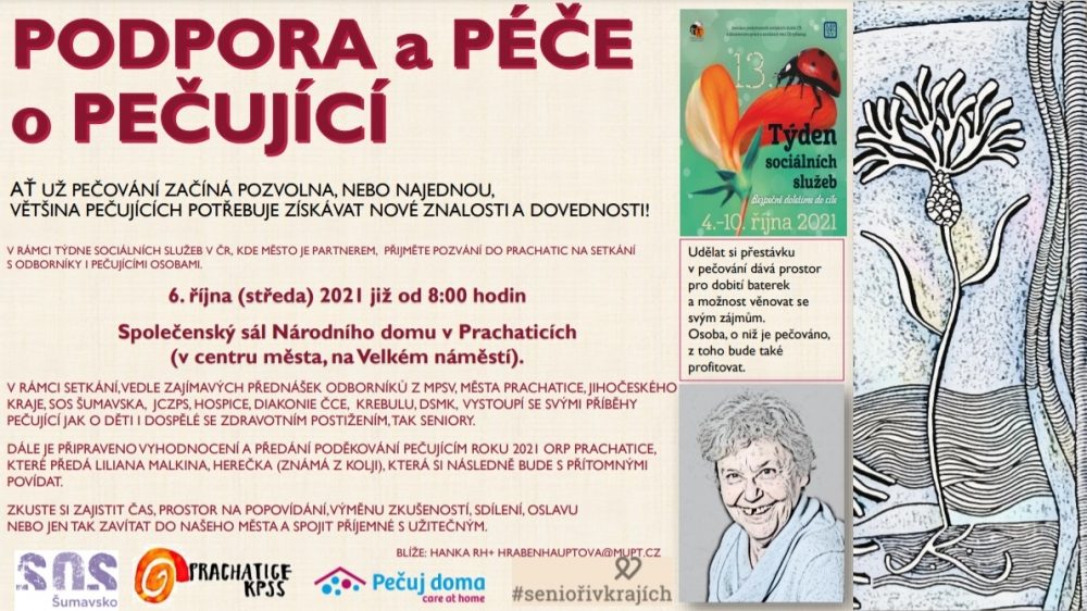 Plakát akce KONFERENCE: Podpora a péče o pečující