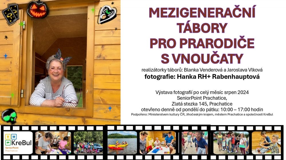 Plakát akce VÝSTAVA: Mezigenerační tábory pro prarodiče s vnoučaty