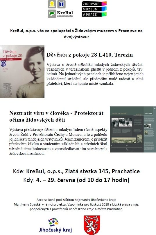 Plakát akce Výstavy Židovského muzea