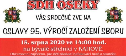 SDH Oseky oslaví 95. výročí