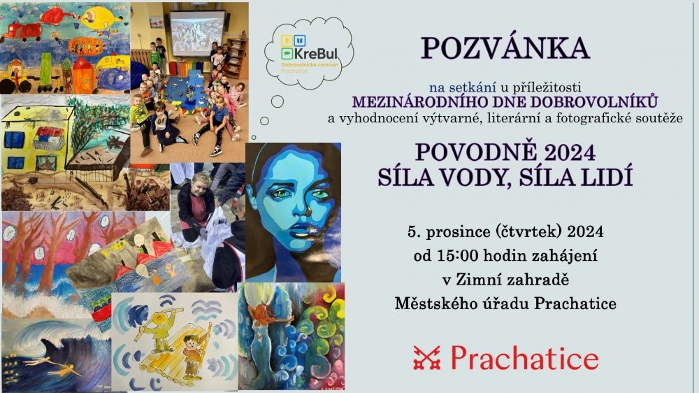 Plakát akce Výstava, setkání: POVODNĚ 2024 - SÍLA VODY, SÍLA LIDÍ