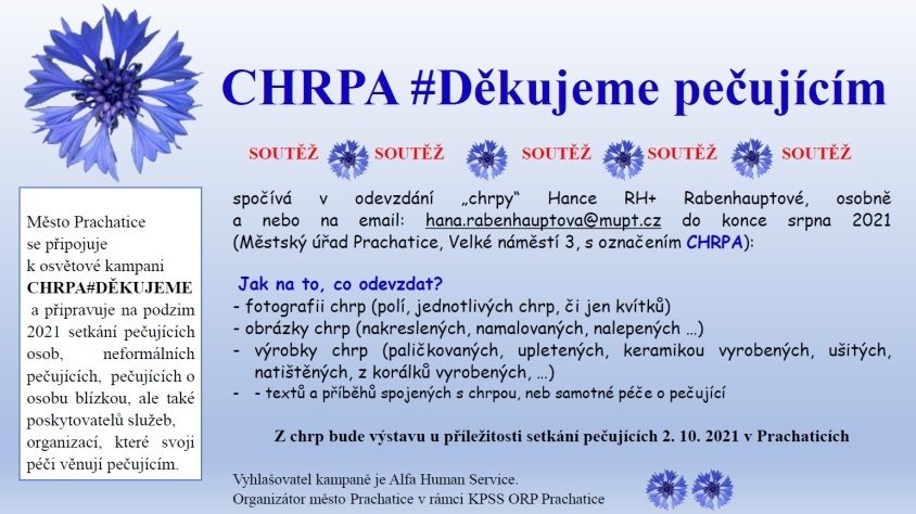 Plakát akce SOUTĚŽ: Chrpa