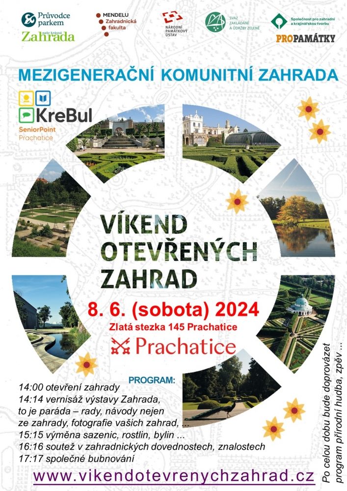 Plakát akce Víkend otevřených zahrad