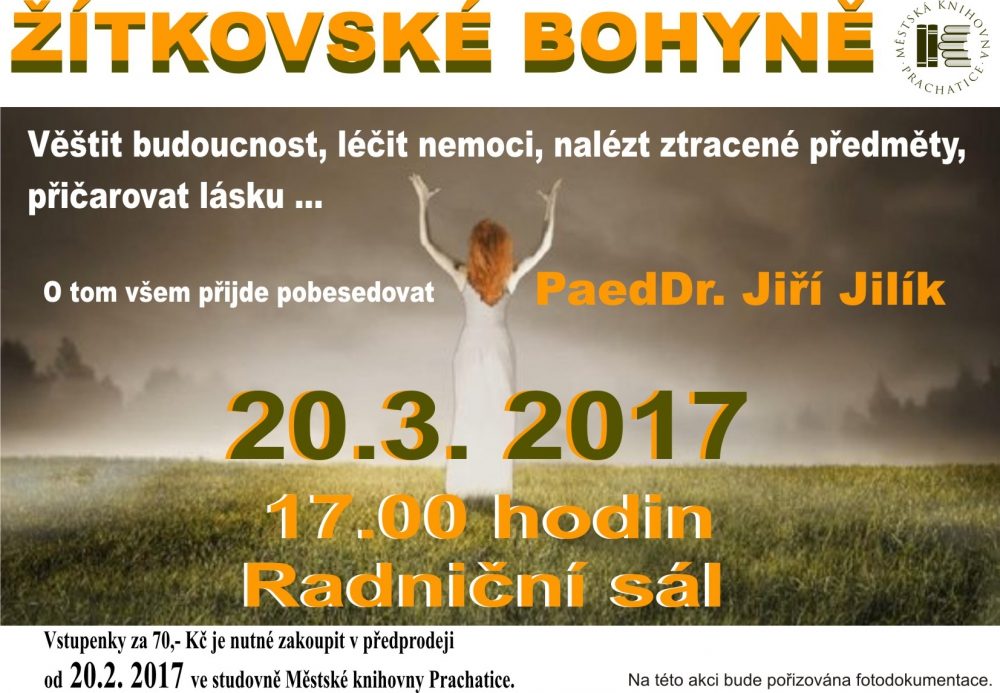 Plakát akce MK: Žítkovské Bohyně