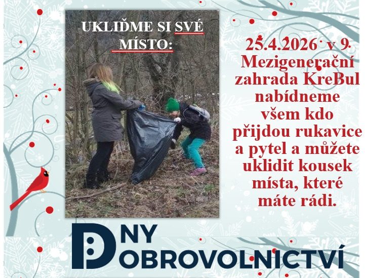 Plakát akce Ukliďme si své místo