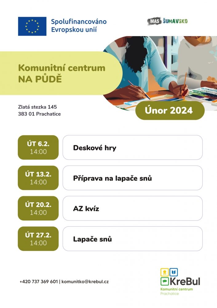 Plakát akce AZ Kvíz v KC Na půdě