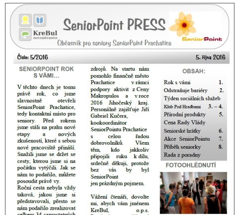 SeniorPoint PRESS 05 pro vás