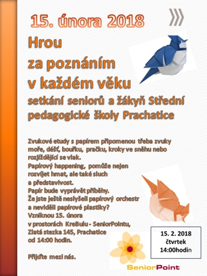 Plakát akce Hrou za poznáním v každém věku