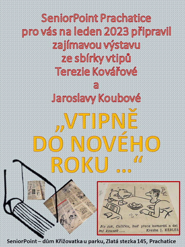 Plakát akce Výstava: Vtipně do nového roku