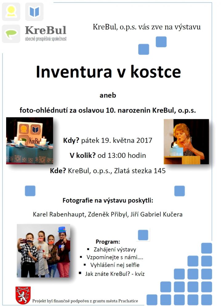 Plakát akce Inventura v kostce