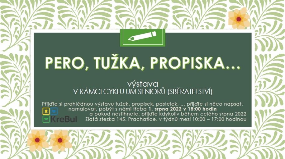 Plakát akce VÝSTAVA: Pero, tužka, propiska