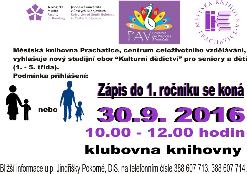 Plakát akce MK: zápis