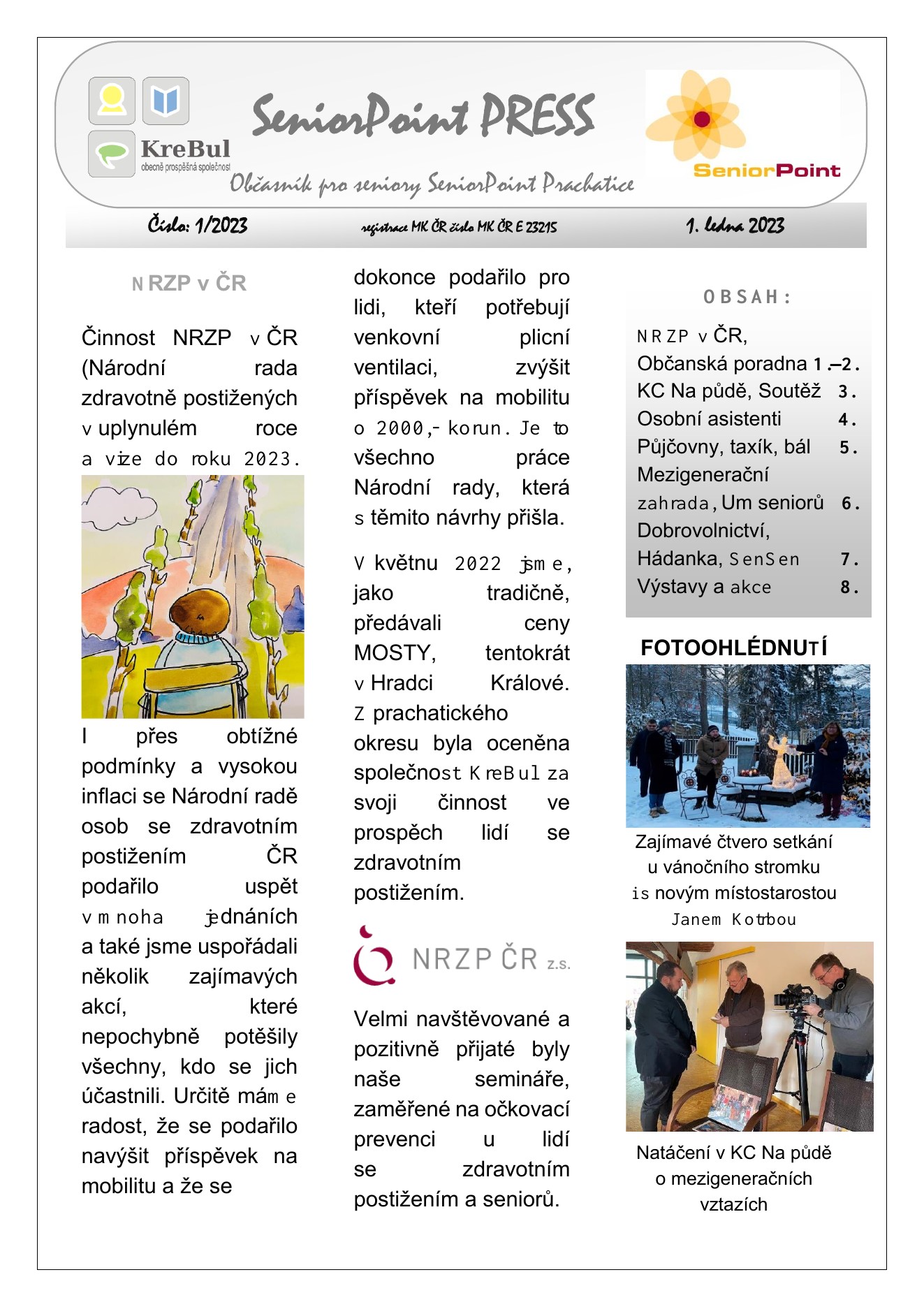 Obálka SeniorPoint PRESS 1/2023