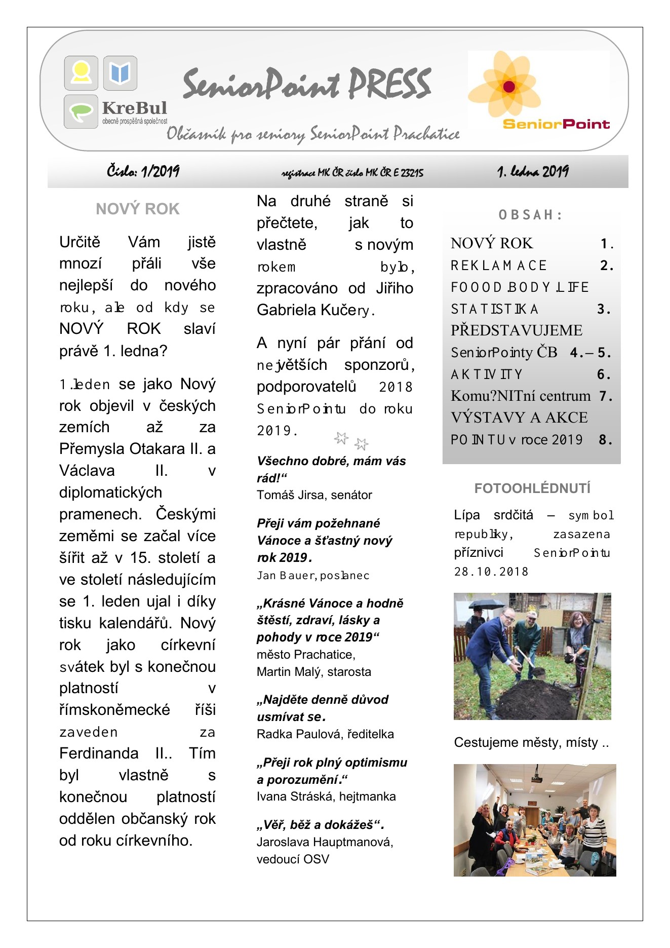 Obálka SeniorPoint PRESS 1/2019