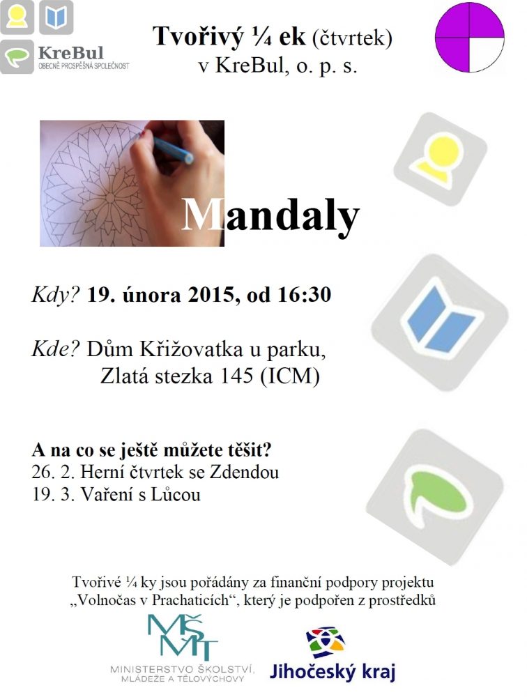 Plakát akce Tvořivé 1/4 ky