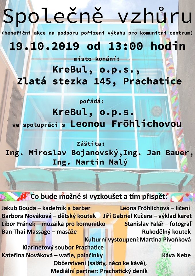 Plakát akce Společně vzhůru - benefiční akce
