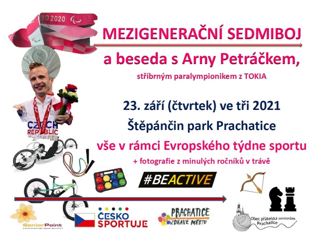 Plakát akce Prachatický mezigenerační sedmiboj