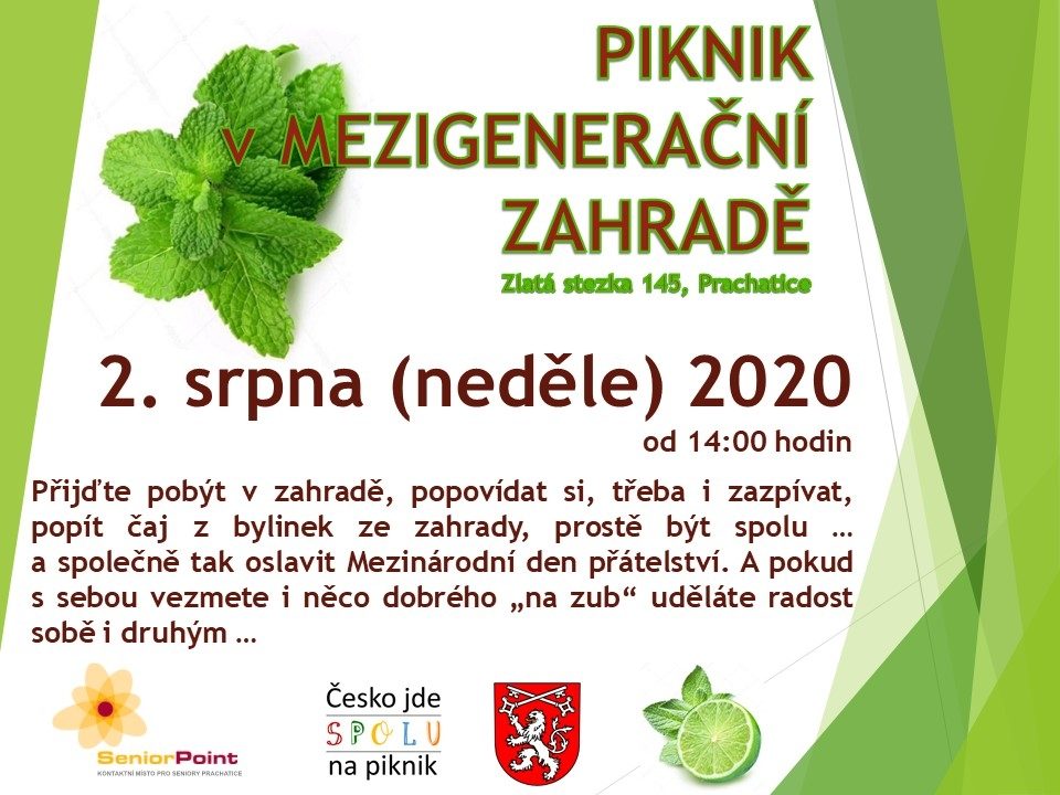 Plakát akce SeniorPoint SPOLU PROTI SAMOTĚ 2. 8.