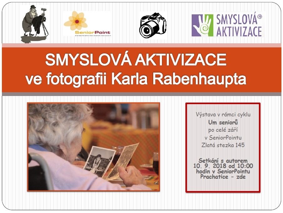 Plakát akce Povídání o smyslové aktivizaci ve fotografii