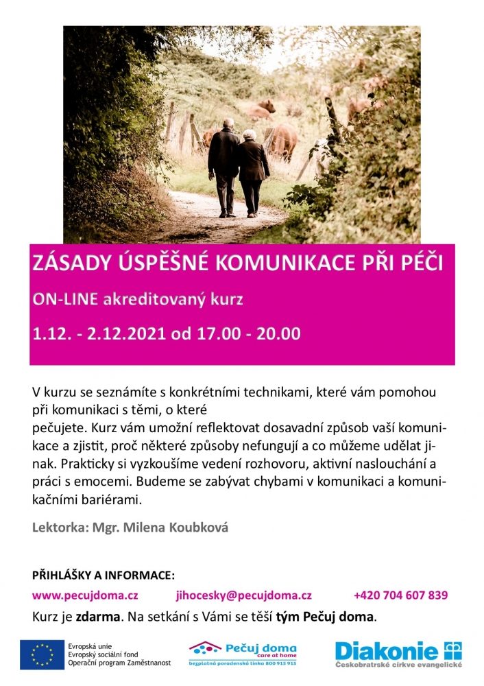 Plakát akce KURZ: zásady úspěšné komunikace