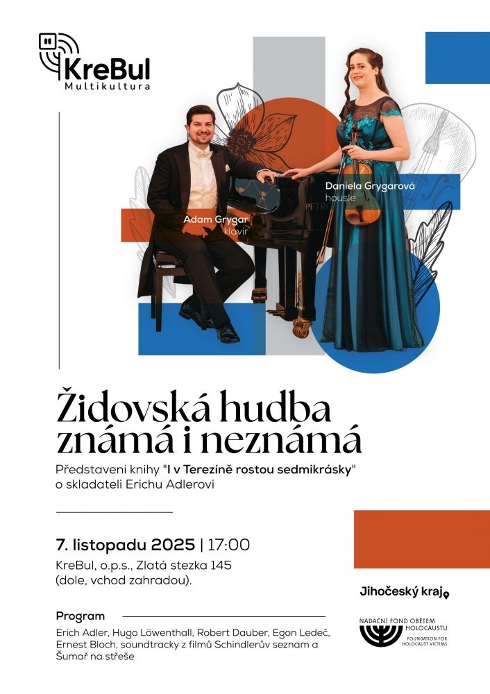 Plakát akce Židovská hudba známá i neznámá