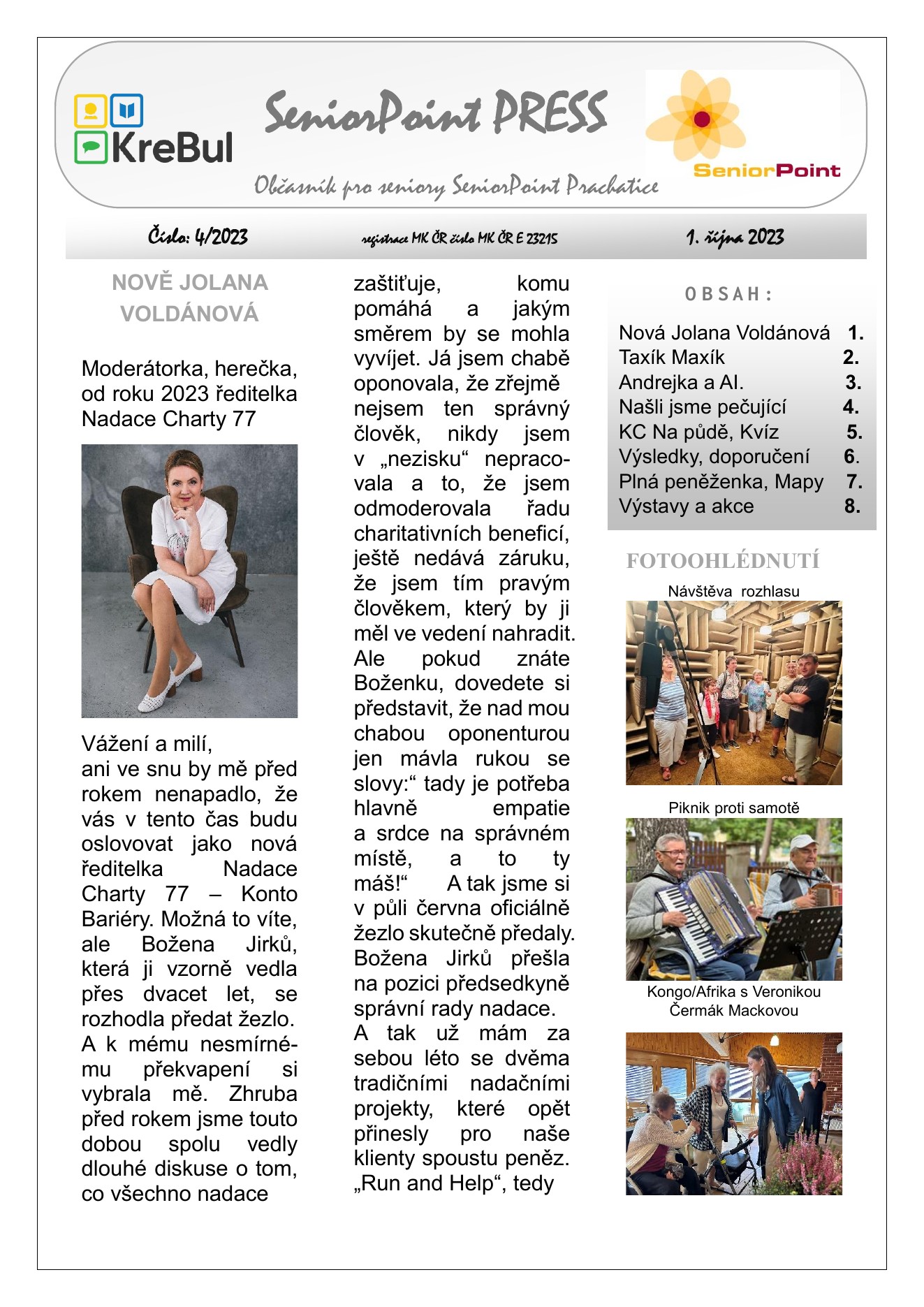 Obálka SeniorPoint PRESS 4/2023