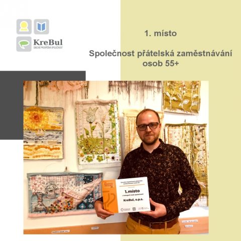 První místo pro KreBul, o.p.s. - Společnost přátelská zaměstnávání osob 55+