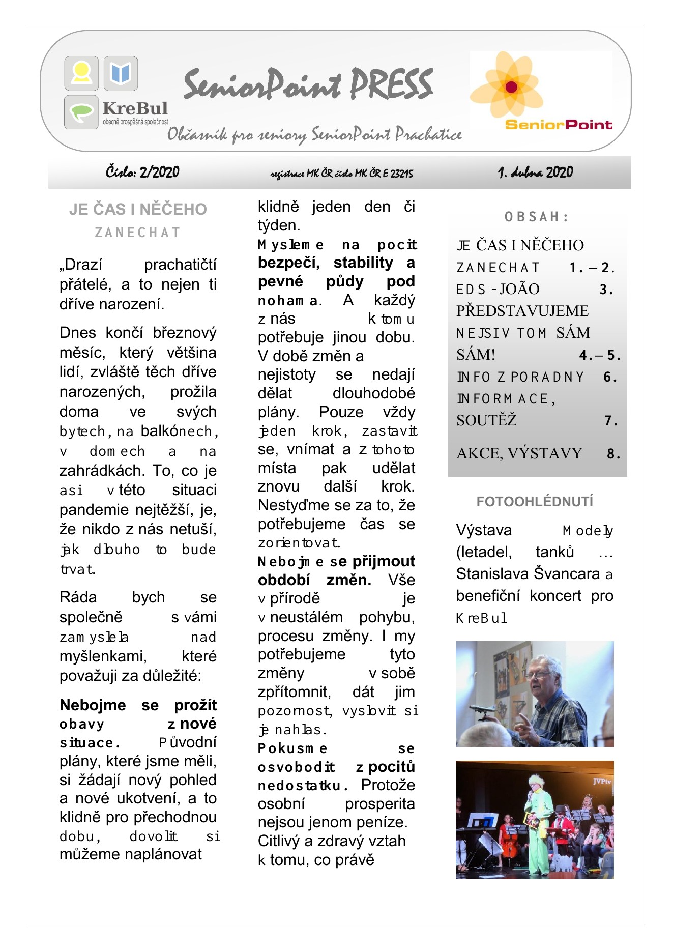 Obálka SeniorPoint PRESS 2/2020