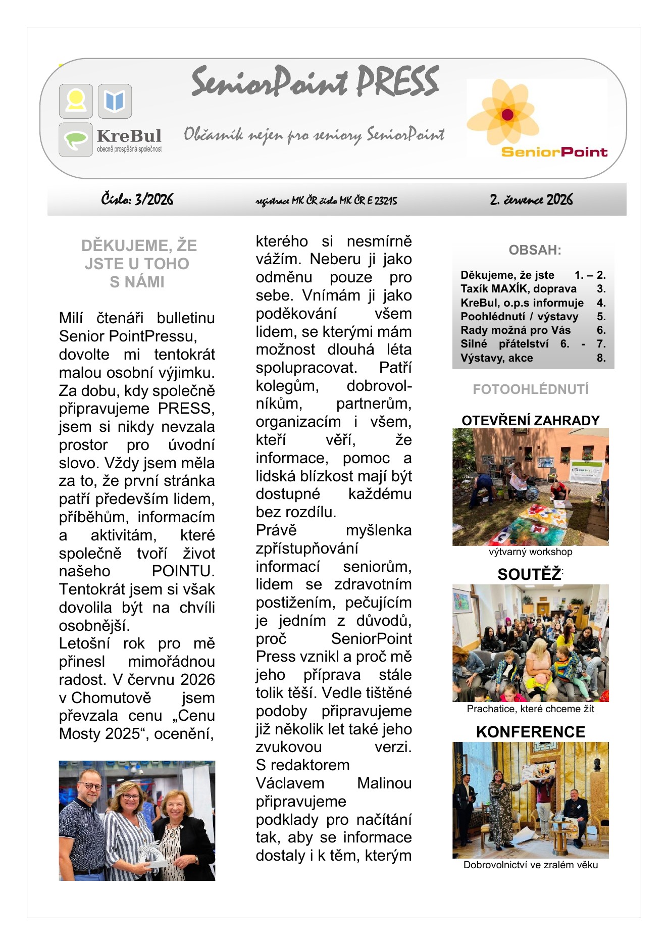 Obálka SeniorPoint PRESS 3/2026