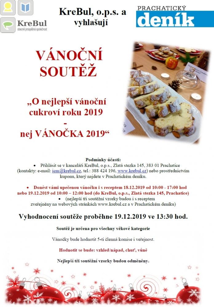 Plakát akce Nej vánočka 2019