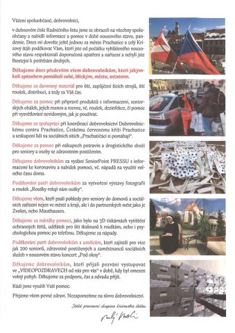 Jihočesko: Poděkování dobrovolníkům