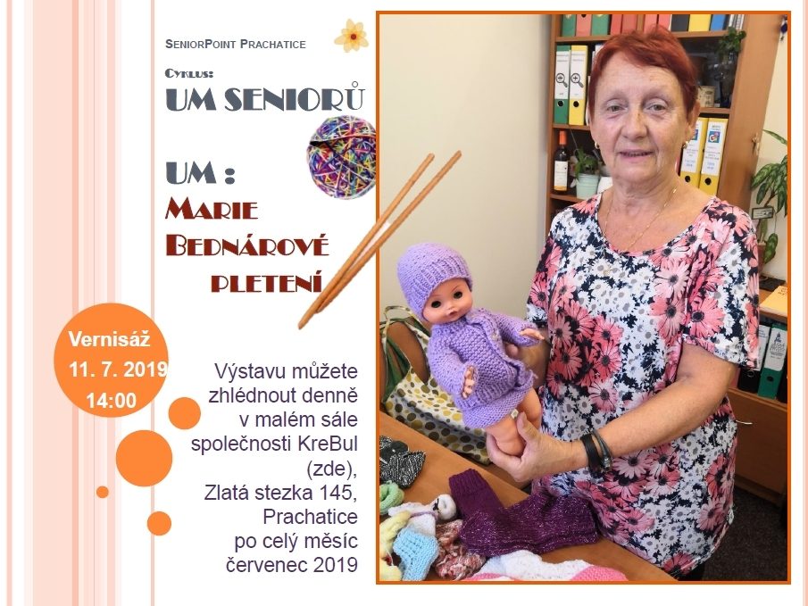 Plakát akce Um seniorů - vernisáž