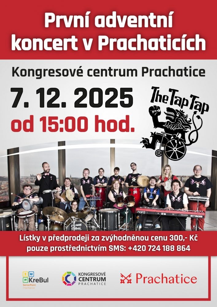 Plakát akce Koncert skupiny THE TAP TAP