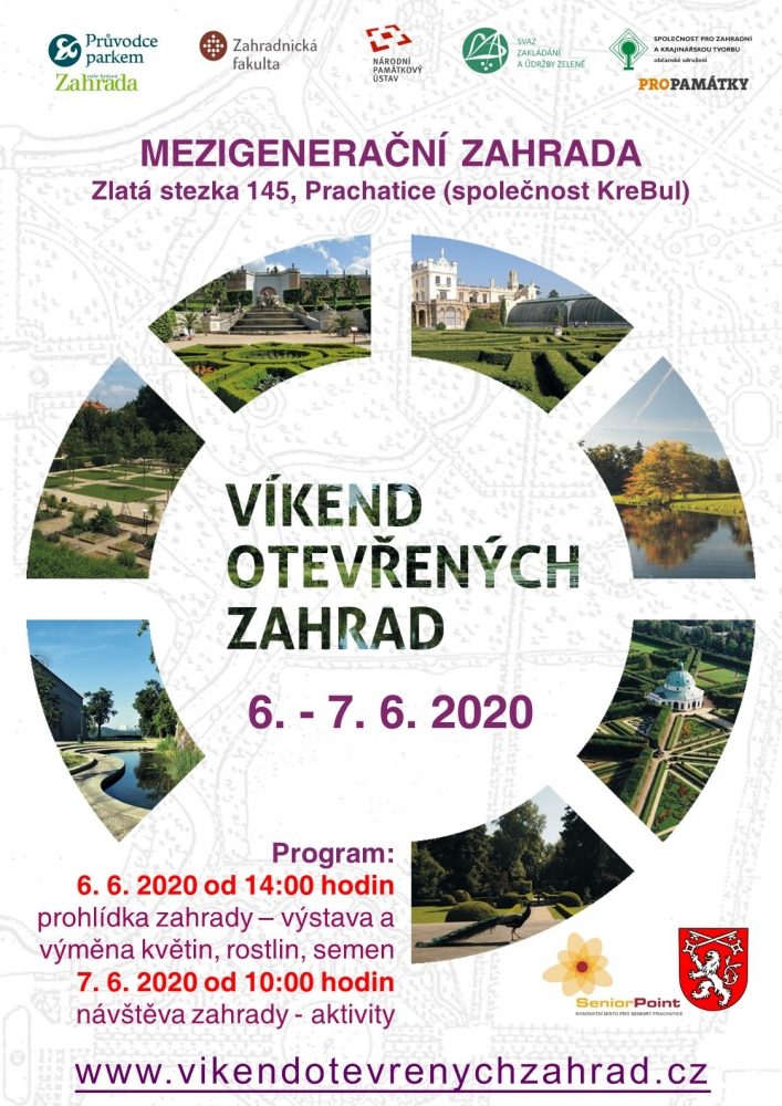 Plakát akce Víkend otevřených zahrad