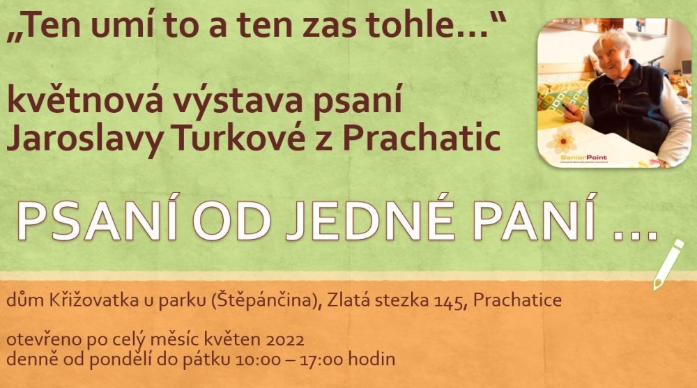 Plakát akce VÝSTAVA: Psaní od jedné paní
