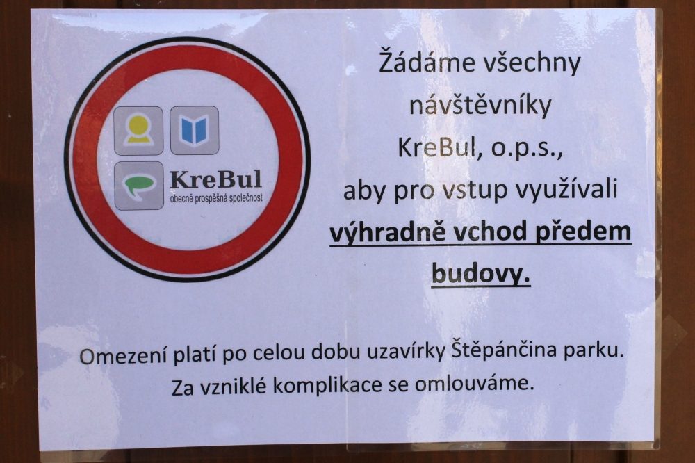 Plakát akce Omezení přístupnosti