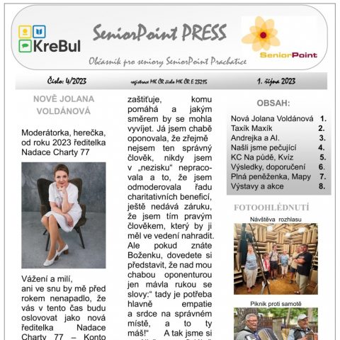 A je tu další bulletin pro seniory