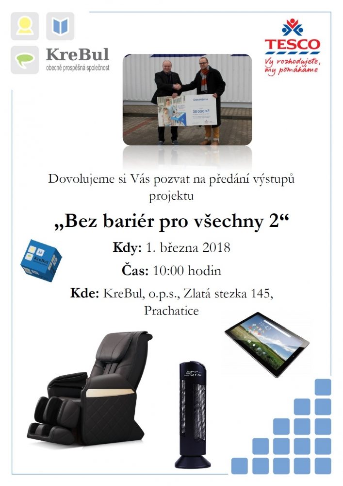 Plakát akce Bez bariér pro všechny 2