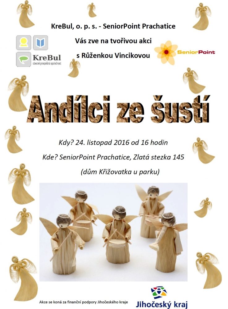 Plakát akce Andílci ze šustí