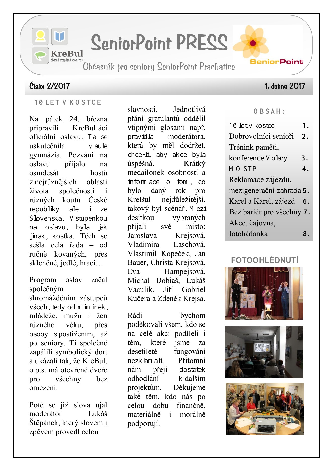 Obálka SeniorPoint PRESS 2/2017
