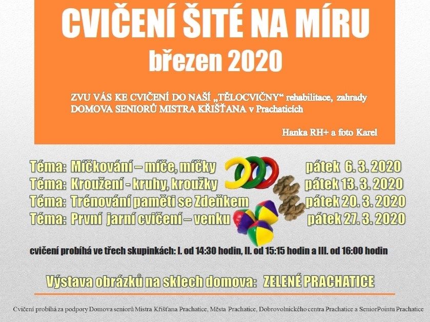 Plakát akce CVIČENÍ ŠITÉ NA MÍRU: Trénování paměti III