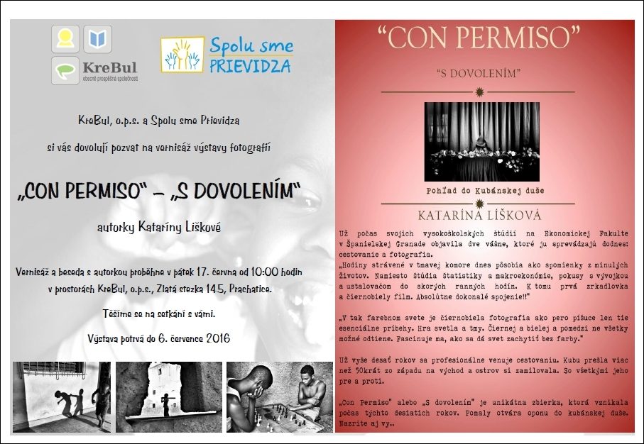 Plakát akce Výstava „CON PERMISO“ – „S DOVOLENÍM“
