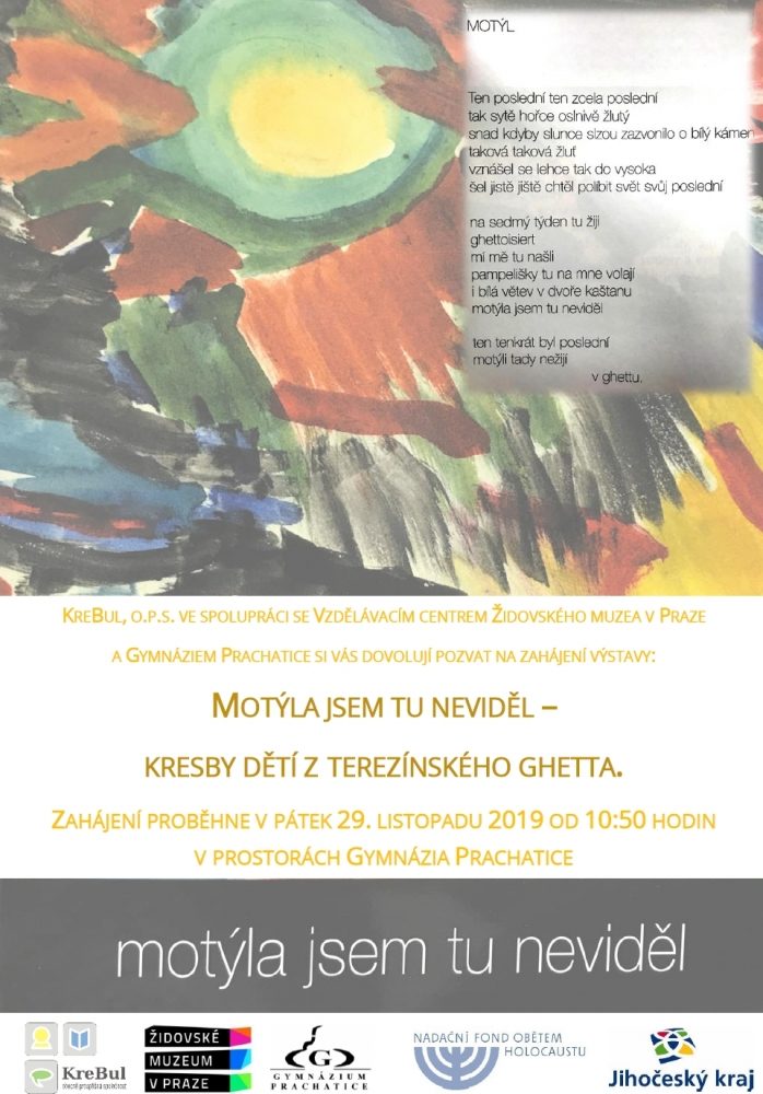 Plakát akce Vernisáž: Motýla jsem tu neviděl